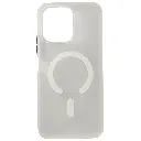 Oppo A6 4G |A6X|A6 5G Frosted Matte With MageSafe Logo Mobile Back Case (White)