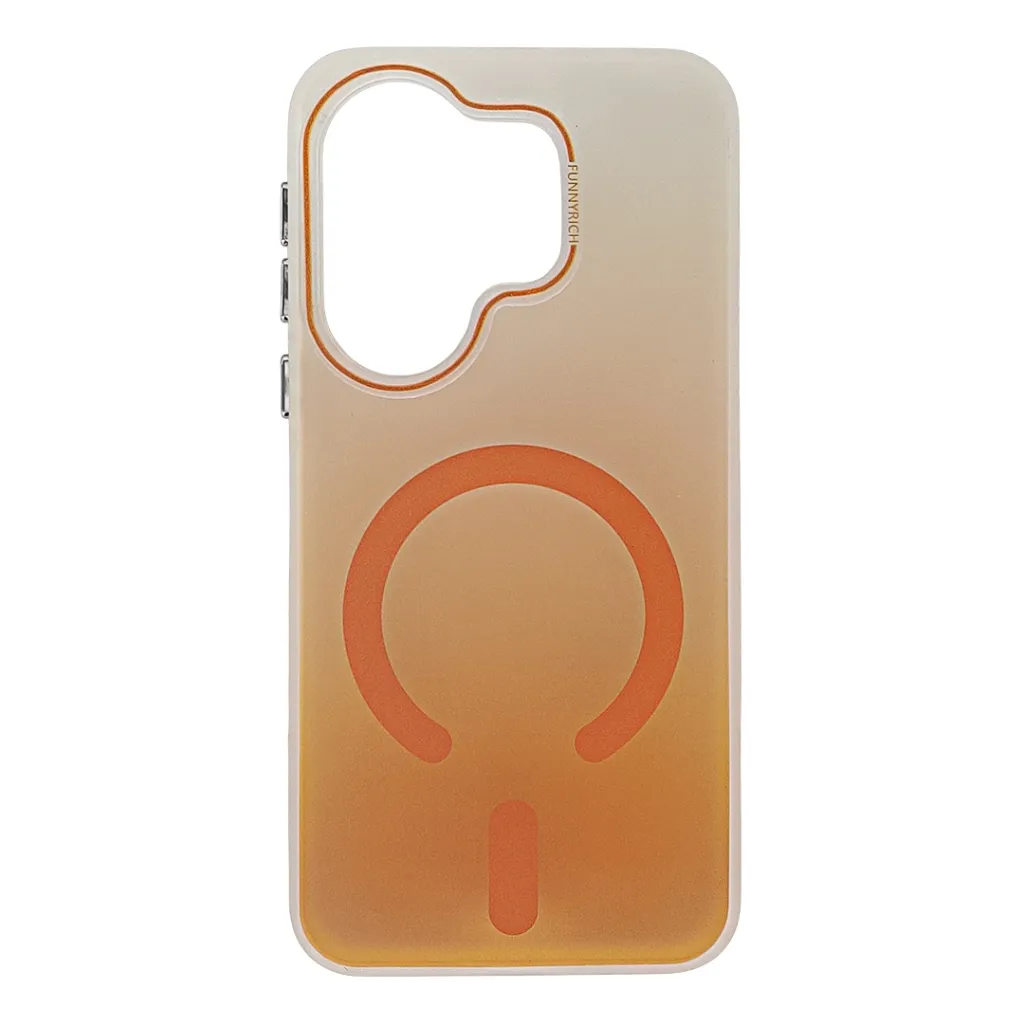 Vivo X200 FE|S30 Pro Mini 5G Frosted Matte With MageSafe Logo Mobile Back Case (Orange)