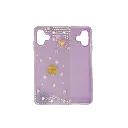 Samsung Galaxy A06 4G|5G/F06 Soft Silicone Ladies Fancy Beats & Flowers design Back Case (Light Purple)