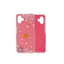 Samsung Galaxy A06 4G|5G/F06 Soft Silicone Ladies Fancy Beats & Flowers design Back Case (Pink)