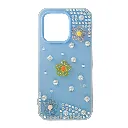 Vivo V70 5G|V70 Lite 4G|5G Soft Silicone Ladies Fancy Beats & Flowers design Back Case (Sky Blue)