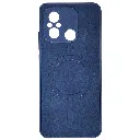 Xaiomi Redmi 12C 4G Built-in Magnetic Ring Premium Leather With Velvet Feel Back Case (Navy Blue)