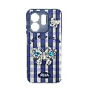Infinix HOT 50i|Smart 9|Smart 9 HD Soft Silicone Fancy Silver Stones Butterflies Mobile Back Case (Blue)