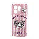 Infinix HOT 50i|Smart 9|Smart 9 HD Soft Silicone Fancy Silver Stones Butterflies Mobile Back Case (Pink)