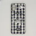 Samsung Galaxy A07 4G|5G Soft Silicone Fancy Silver Stones Butterflies Mobile Back Case (Black)