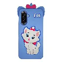 Samsung Galaxy A17 4G|5G New Fancy Popular Hello Kitty Mobile Soft Silicone With Back Grip, Shockproof Mobile Back Case (Sky Blue)