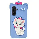 Samsung Galaxy A26 5G|A36 5G|A56 5G New Fancy Popular Hello Kitty Mobile Soft Silicone With Back Grip, Shockproof Mobile Back Case (Sky Blue)