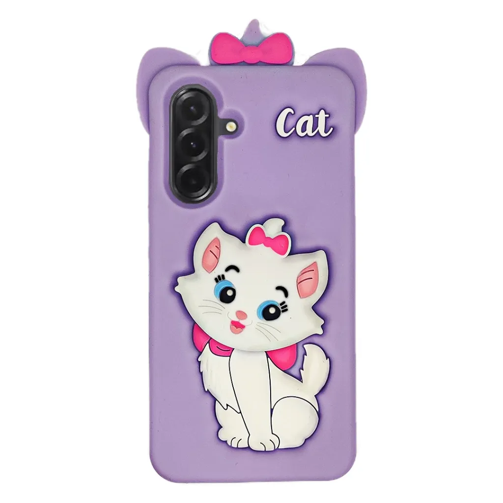 [PO51BSA56-36-29] Samsung Galaxy A26 5G|A36 5G|A56 5G New Fancy Popular Hello Kitty Mobile Soft Silicone With Back Grip, Shockproof Mobile Back Case (Light Purple)