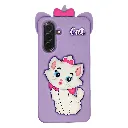 Samsung Galaxy A26 5G|A36 5G|A56 5G New Fancy Popular Hello Kitty Mobile Soft Silicone With Back Grip, Shockproof Mobile Back Case (Light Purple)