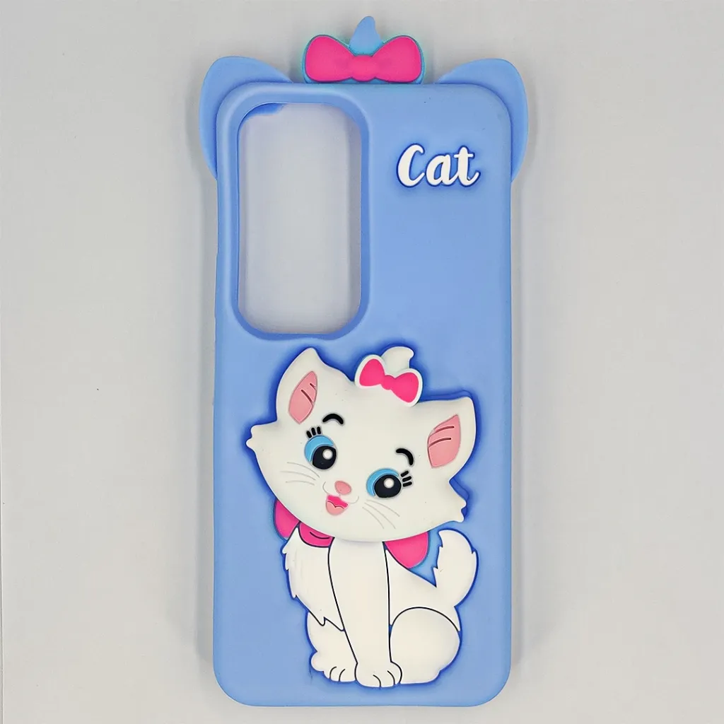 Vivo Y19S 4G New Fancy Popular Hello Kitty Mobile Soft Silicone With Back Grip, Shockproof Mobile Back Case (Sky Blue)
