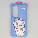 Vivo Y19S 4G New Fancy Popular Hello Kitty Mobile Soft Silicone With Back Grip, Shockproof Mobile Back Case (Sky Blue)