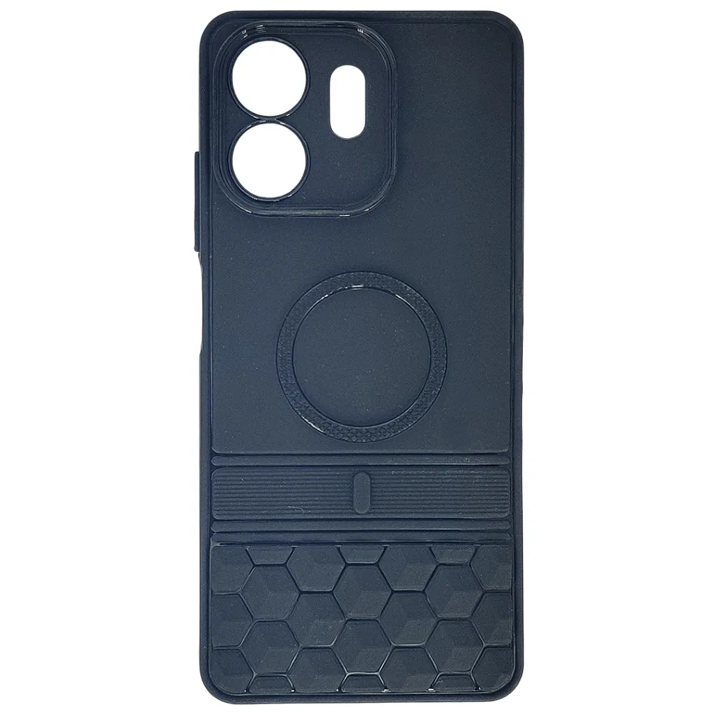 [PO14BITA100C-83-2] iTel A100C 4G 3D Magsafe Logo Carbon Fiber Lining Texture Back Case (Black)