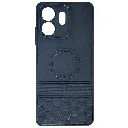 iTel A100C 4G 3D Magsafe Logo Carbon Fiber Lining Texture Back Case (Black)