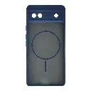 Google Pixel 6A Stylish & Durable Matte Case With MagSafe Back Case (Navy Blue)
