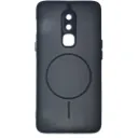 One Plus 6 Stylish & Durable Matte Case With MagSafe Back Case (Black)