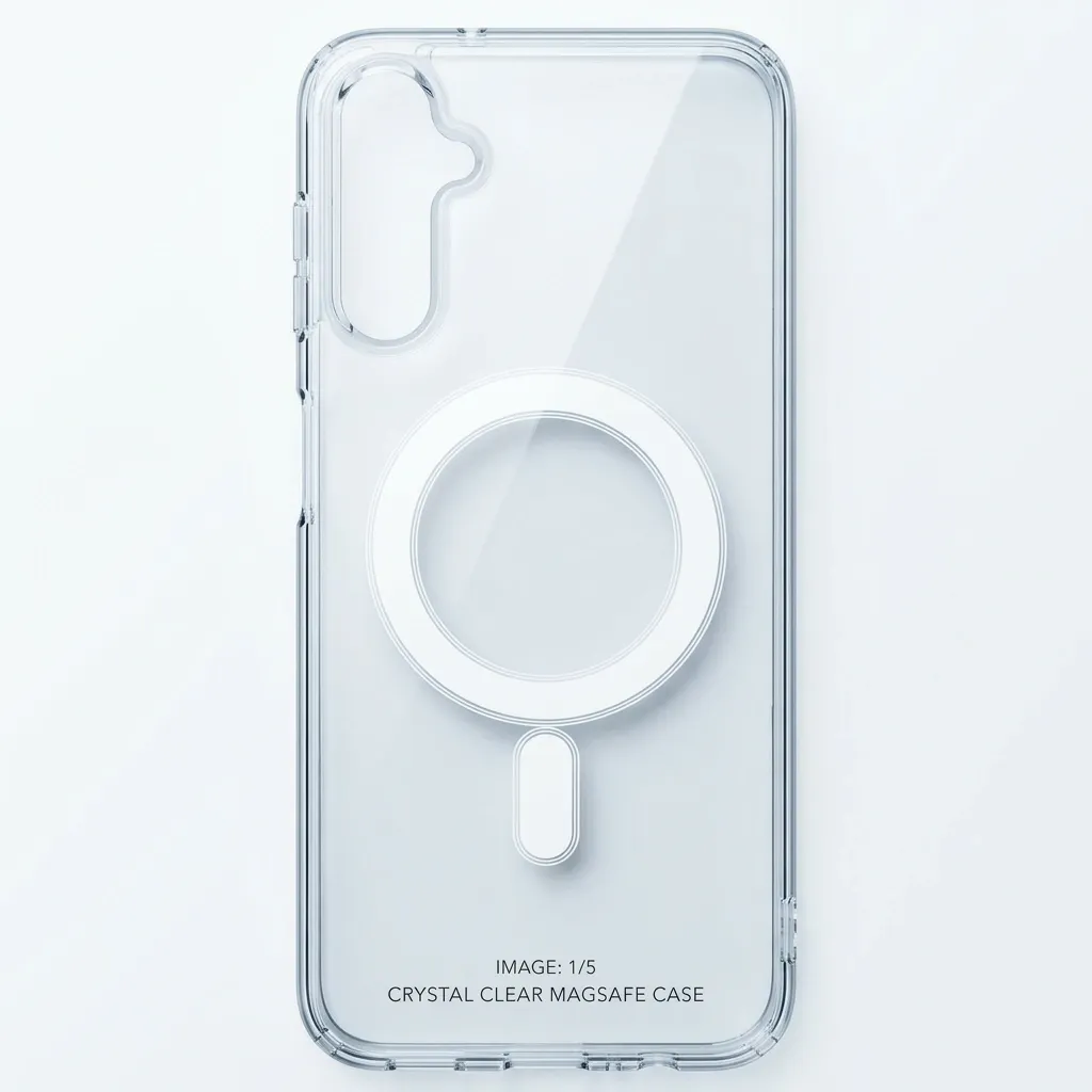 Samsung Galaxy A14 Magnetic Magsafe Wirelees Transparent Back Case