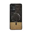 Samsung Galaxy A32 4G Rebest Brand Magnetic Magsafe Charging Compatible Luxuary Dotted Leather Back Case (Gray)