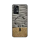 Samsung Galaxy A32 4G Rebest Brand Magnetic Magsafe Charging Compatible Luxuary Dotted Leather Back Case (Silver)
