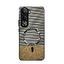 Vivo Y400 Rebest Brand Magnetic Magsafe Charging Compatible Luxuary Dotted Leather Back Case (Silver)