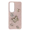 Vivo Y400 4G 3D Shinny Ladies Fancy Glitter Featuring Butterfly Embelishments Back Case (Baby Pink)