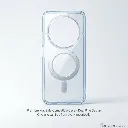 Xaiomi Redmi 14C|Poco C75 Magnetic Magsafe Wirelees Transparent Back Case