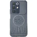 Oppo Realme C85 5G|Realme 15X 5G|Realme Narzo 90X Magsafe Logo Ultra Thin Matte Paper Back Case (Navy Blue)