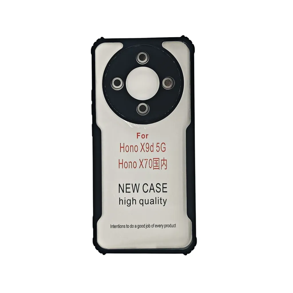 [PO10BHUHNX9D 5G-2-2] Honor X9D 5G | X70  iPaky Transparent Back Case (Black)