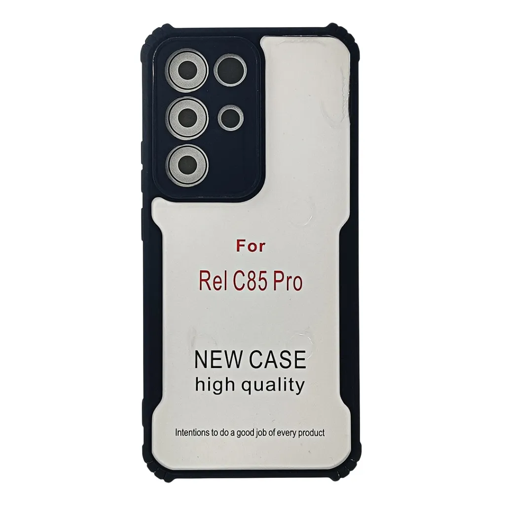 Oppo Realme C85 Pro iPaky Transparent Back Case (Black)