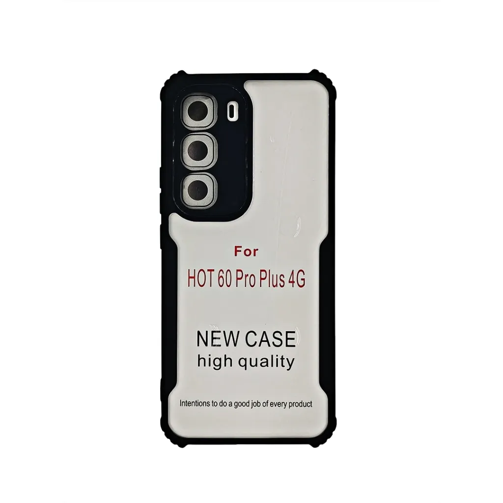 Infinix Hot 60 Pro Plus 4G iPaky Transparent Back Case (Black)