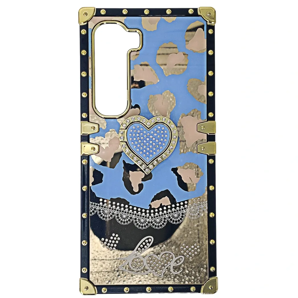[PO60BIHOT60i-5-16] Infinix Hot 60 4G|Hot 60i 4G Ladies Luxury LV Case With Back Ring (Sky Blue)