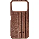 Tecno Spark 50 4G (PULOKA) Logo Braded PU Leather Texture Mobile Back Case (Brown)