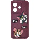 Oppo A3|A3X|A5i Soft Silicone Texture 3D Cartoon Animation With Shockproof Edges Mobile Back Case (Maroon)
