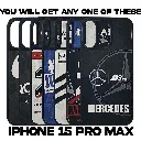 Iphone 15 Pro Max Topographic Themed SmartPhone Back Case