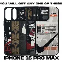 Iphone 16 Pro Max Topographic Themed SmartPhone Back Case