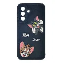 Samsung Galaxy A37 5G Soft Silicone Texture 3D Cartoon Animation With Shockproof Edges Mobile Back Case (Black)