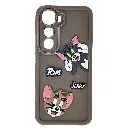 Vivo Y400 4G Soft Silicone Texture 3D Cartoon Animation With Shockproof Edges Mobile Back Case (Brown)