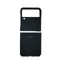 Samsung Galaxy Z Flip 4 Official Luxuary Leather Back Case (Black)
