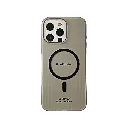 iPhone 16 Pro Max WINCASE Lining Texture Paper With Mage Safe Logo Back Case (Gray)