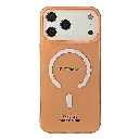 iPhone 17 Pro Max WINCASE Lining Texture Paper With Mage Safe Logo Back Case (Cosmic Orange)