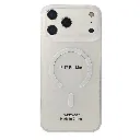 iPhone 17 Pro Max WINCASE Lining Texture Paper With Mage Safe Logo Back Case (Crystal)
