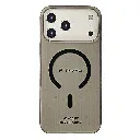 iPhone 17 Pro Max WINCASE Lining Texture Paper With Mage Safe Logo Back Case (Gray)