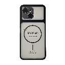 Tecno Spark 40C Ultra-Thin Paper Matte Finish With MagSafe Logo Printed Mobile Back Case (Black)