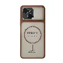 Tecno Spark 40C Ultra-Thin Paper Matte Finish With MagSafe Logo Printed Mobile Back Case (Brown)