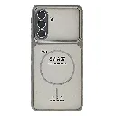 Samsung A37 5G Ultra-Thin Paper Matte Finish With MagSafe Logo Printed Mobile Back Case (Natural Titanium)