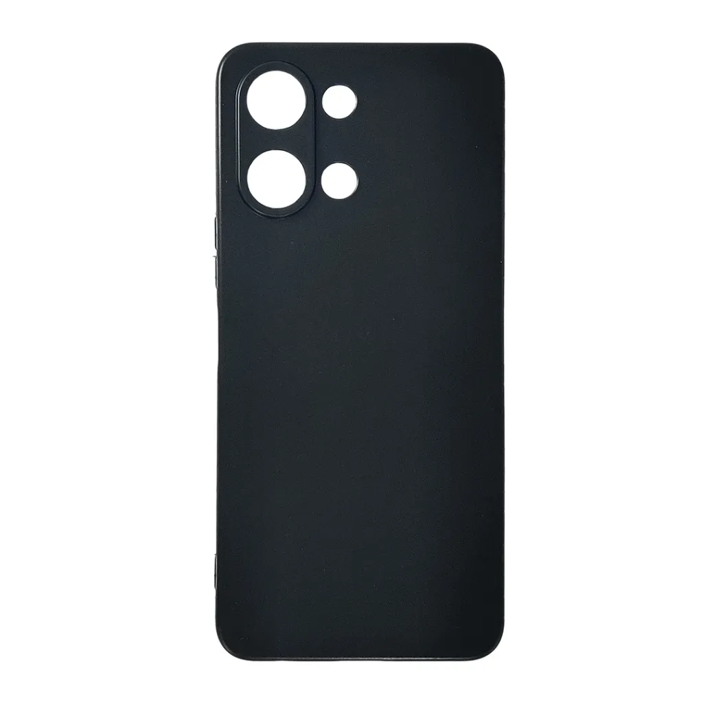 [PO4BVIY05-4-2] Vivo Y05 4G|Vivo Y11D Matte Soft Silicone Paper Back Case (Black)