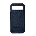 Google Pixel 8A Polo & Racquet Club Stitched Deatailing Leather Texture Mobile Back Case (Navy Blue)