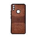 Vivo V9|Y85|V9 Pro|Y89 Puloka Luxuary Leather Back Case (Brown)