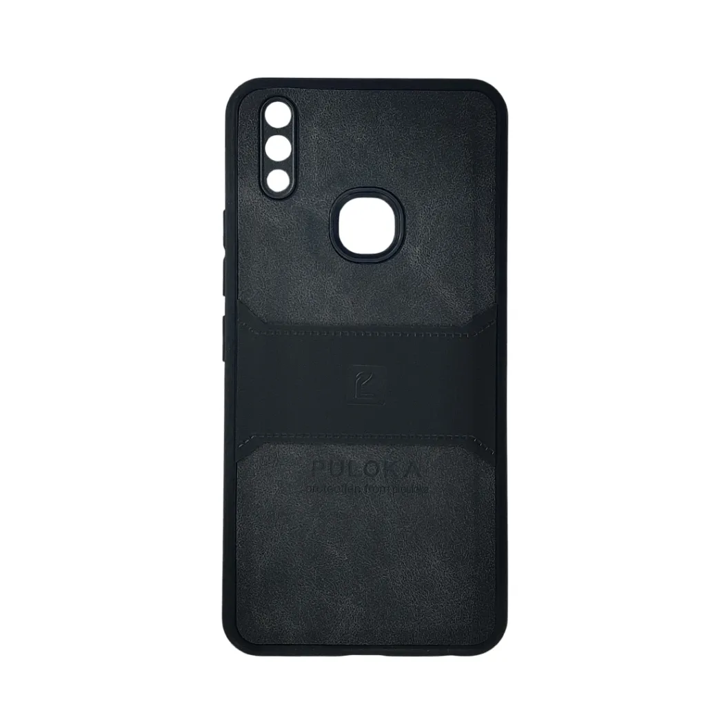 Vivo V9|Y85|V9 Pro|Y89 Puloka Luxuary Leather Back Case (Black)