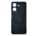 Xiaomi Redmi 13C|Poco C65 Built-in Magnetic Ring Premium Leather With Velvet Feel Back Case (Black)