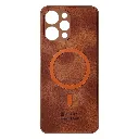 Xiaomi Redmi 12 4G Built-in Magnetic Ring Premium Leather With Velvet Feel Back Case (Brown)